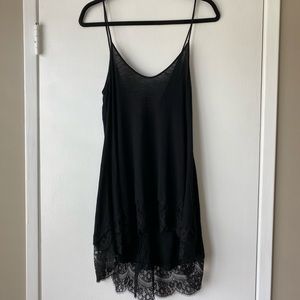 LF Black Tank Top with Lace